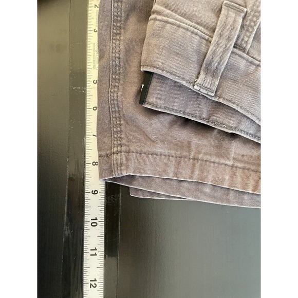 Ariat Mens Rebar M4 Low Rise Shorts Size 31 Gray Canvas Cargo Stretch Utility - Picture 10 of 11